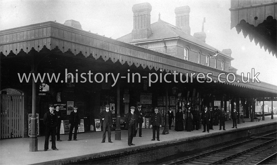 GER Station, Chingford, London. 1908